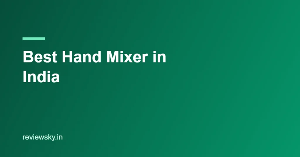 best hand mixer in india
