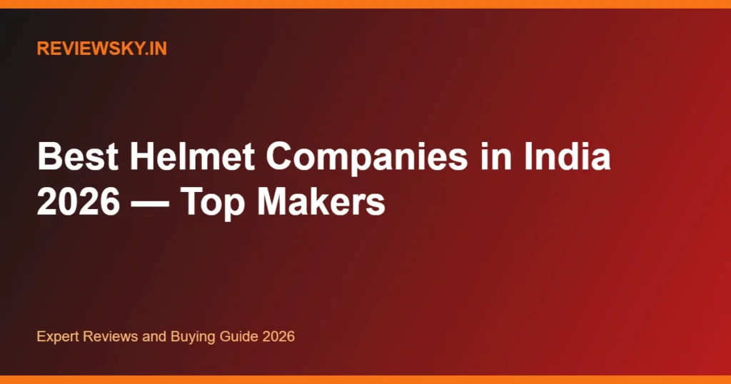 best helmet companies in india