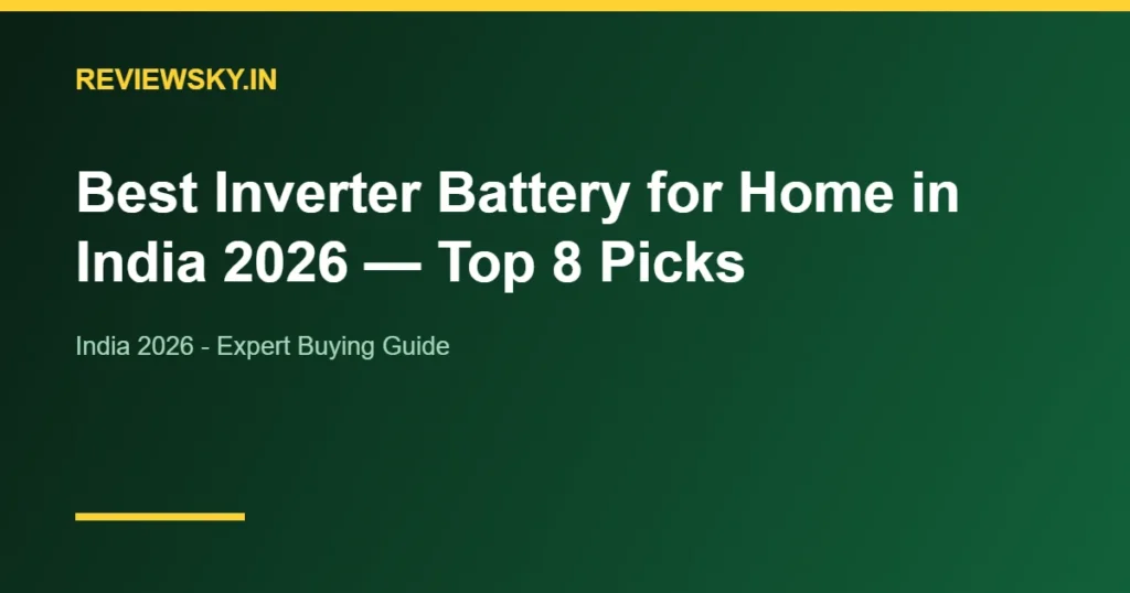 inverter battery for home
