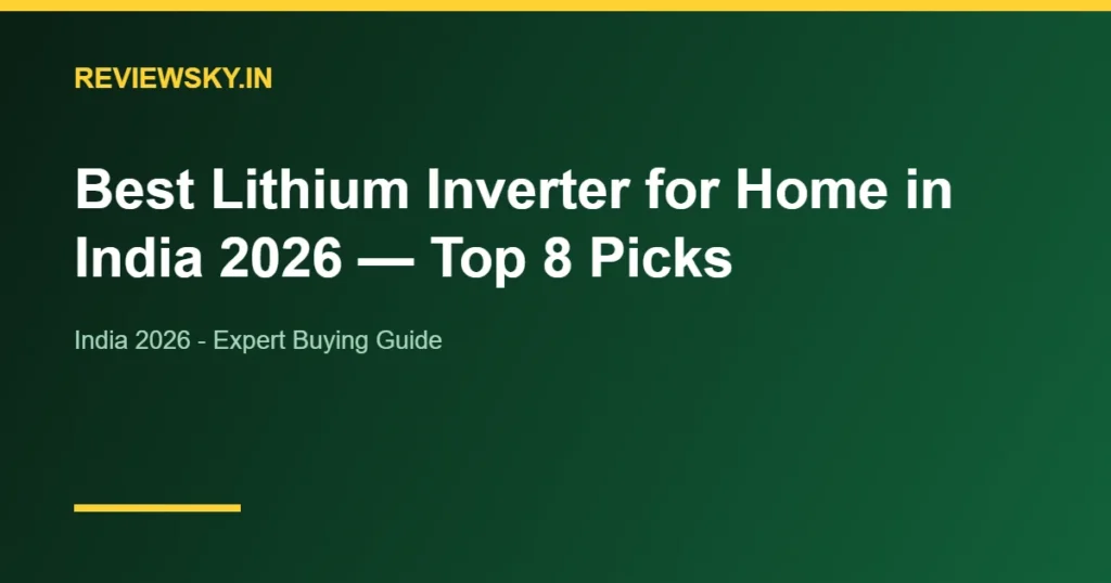 lithium inverter for home