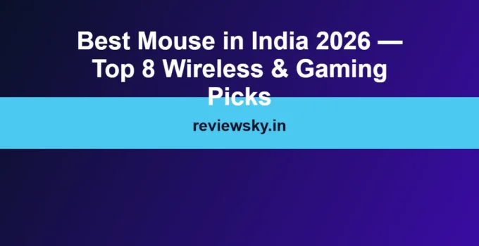 Best Mouse in India 2026 — Top 8 Wireless & Gaming Picks