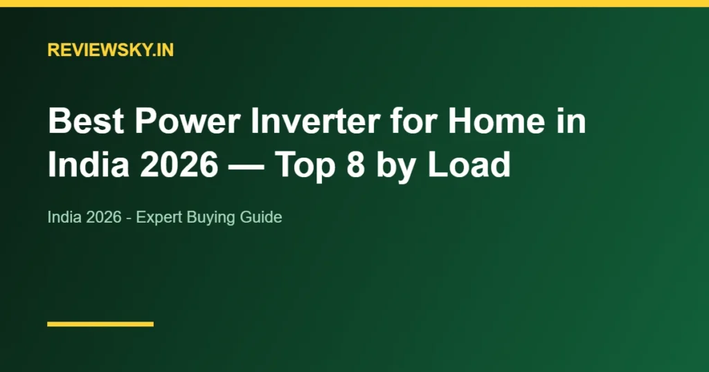 best power inverter for home in india