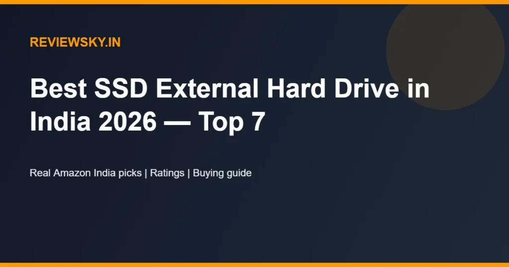 best ssd external hard drive