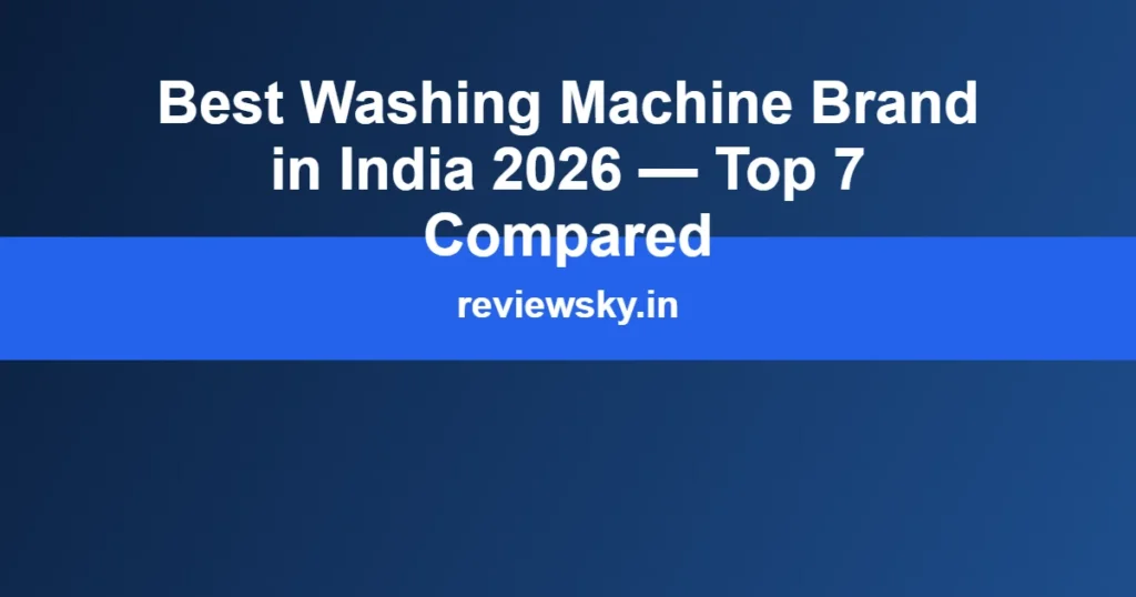 best washing machine brand in india