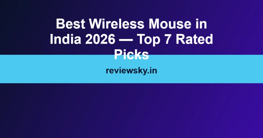 best wireless mouse in india
