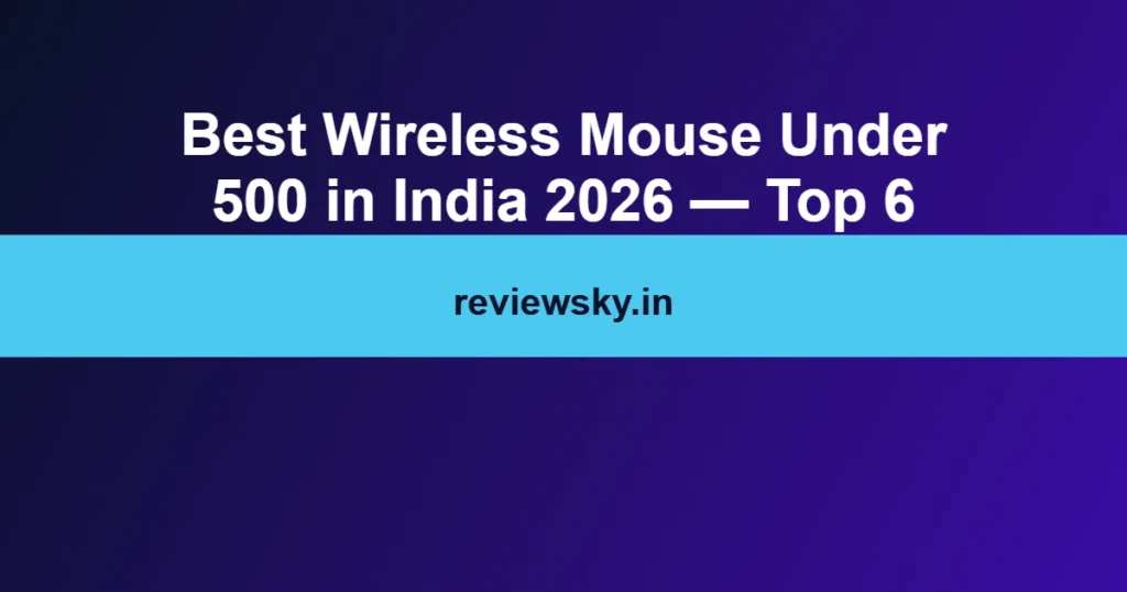 best wireless mouse under 500