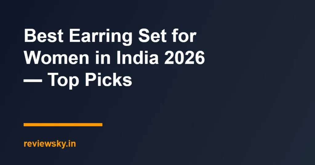 earring set for women