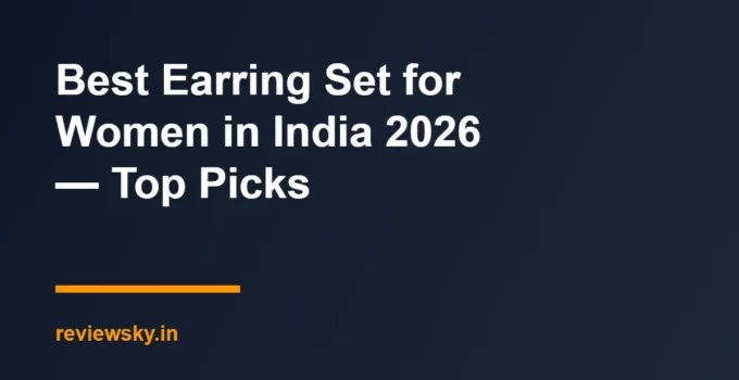 Best Earring Set for Women in India 2026 — Top Picks
