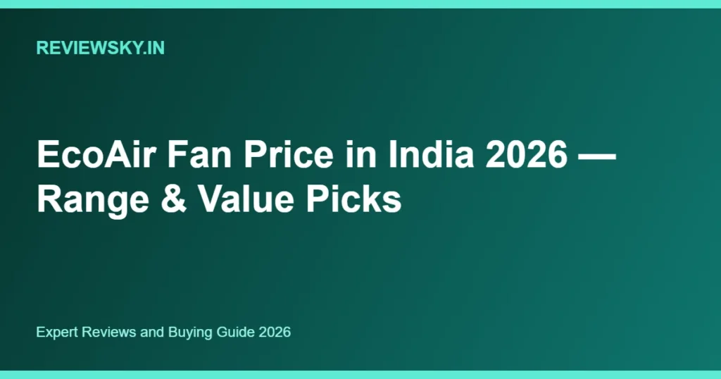 ecoair fan price in india