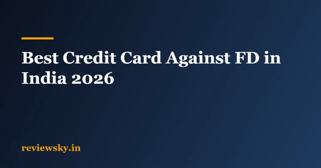 best credit card against fd