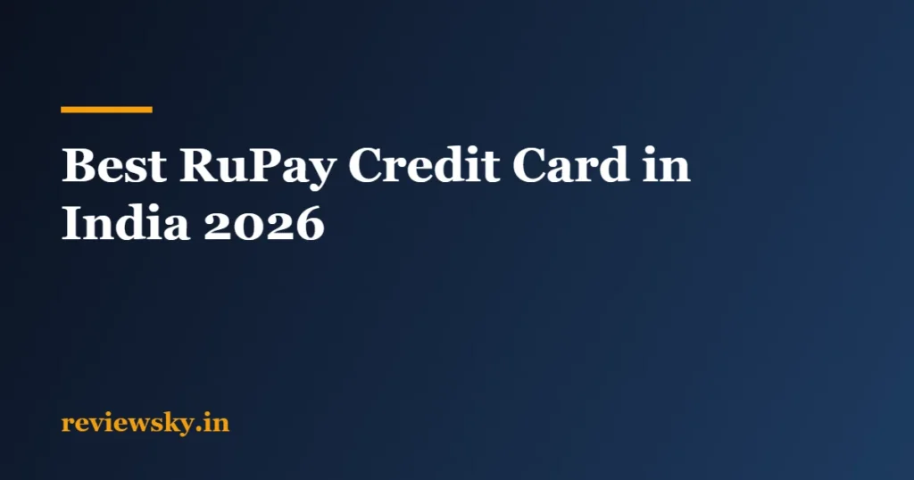 best rupay credit card