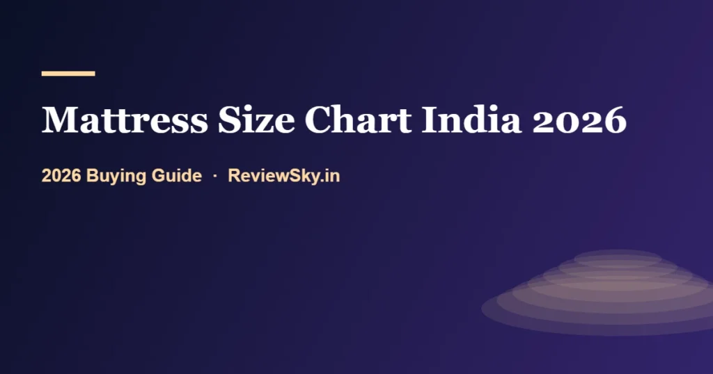 mattress size chart india