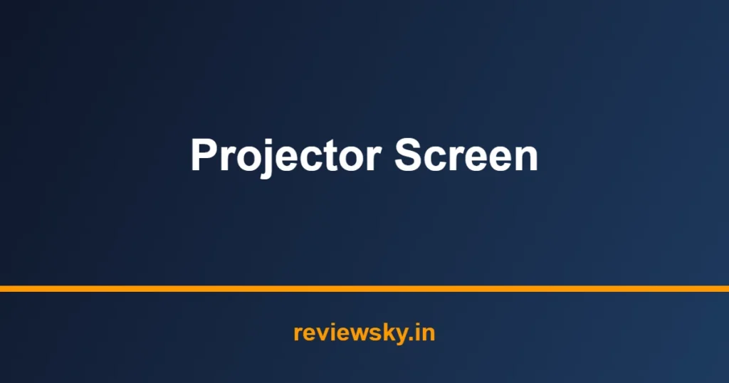 projector screen