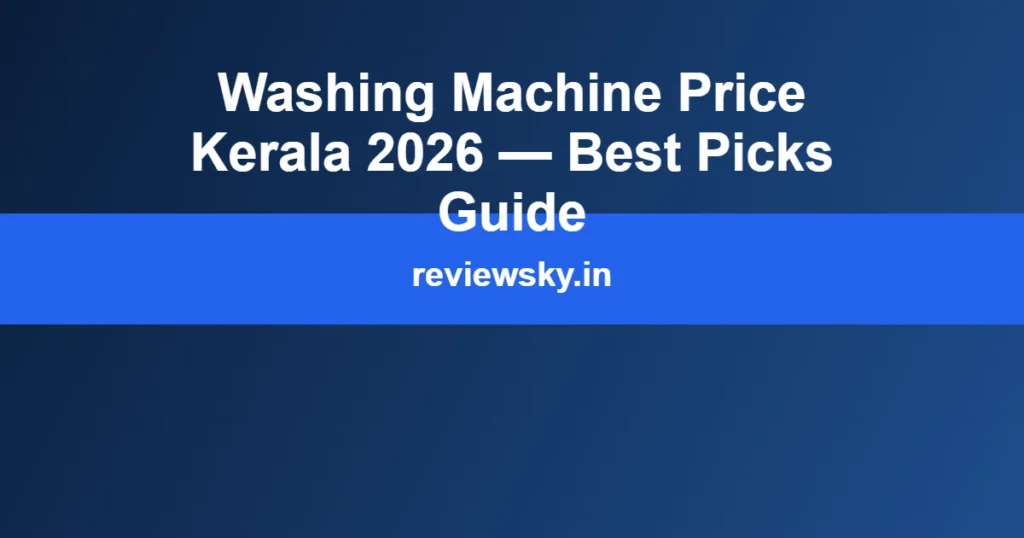 washing machine price kerala