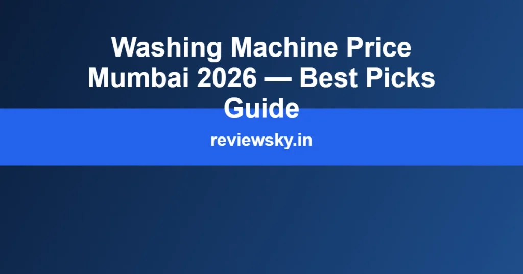 washing machine price mumbai